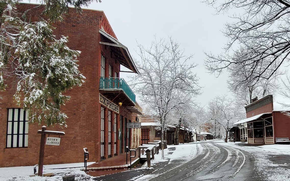Columbia in the snow